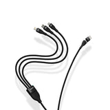 Cablu Baseus Flash Series 2 (CASS030101), Type-C/Lightning/Micro-USB, 100W, 1.2m, Negru