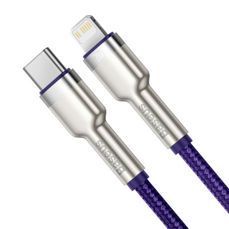 Cablu Baseus Cafule Series Metal (CATLJK-A05), Type-C to Lightning, Fast Charging PD20W, 480Mbps, 2.4A, 1m, Mov