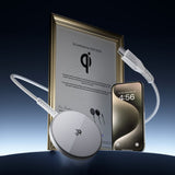 Incarcator ESR Mini Magnetic Wireless HaloLock Qi2, MagSafe Compatible, 15W, with Type-C Cable, 1.5m, Argintiu