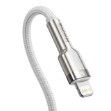 Cablu Baseus Cafule Series (CATLJK-B02), Type-C la Lightning, 20W, 2m, Alb