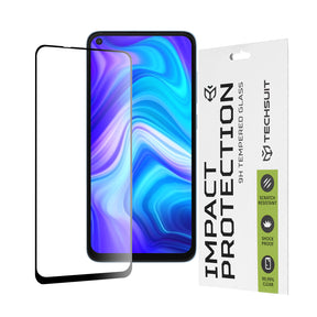 Folie de protectie Techsuit 111D Full Cover / Full Glue Glass compatibil cu Xiaomi Redmi Note 9 / Redmi 10X 4G, Negru