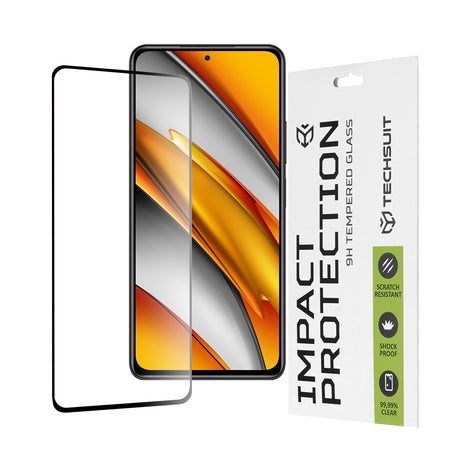 Folie de protectie Techsuit 111D Full Cover / Full Glue Glass compatibil cu Xiaomi Mi 11i / Poco F3, Negru