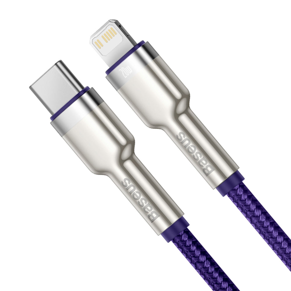 Cablu Baseus Cafule Series Metal (CATLJK-B05), Type-C to Lightning, 20W, 2m, Mov