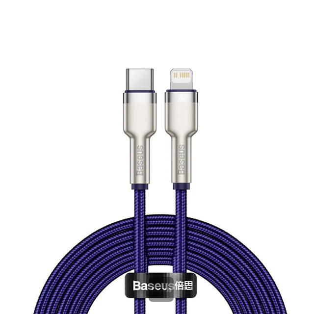 Cablu Baseus Cafule Series Metal (CATLJK-B05), Type-C to Lightning, 20W, 2m, Mov