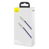 Cablu Baseus Cafule Series Metal (CATLJK-B05), Type-C to Lightning, 20W, 2m, Mov