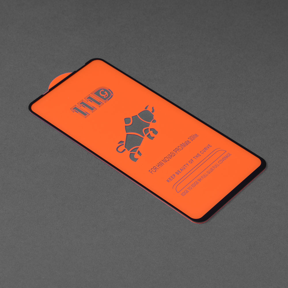 Folie de protectie Techsuit 111D Full Cover / Full Glue Glass compatibil cu Huawei nova 5T / Honor 20 / Honor 20 Pro / Mate 30 Lite, Negru