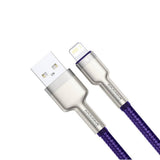 Cablu Baseus Cafule Series Metal (CALJK-A05), USB to Lightning, 2.4A, 480Mbps, 1m, Mov