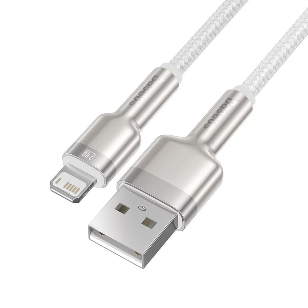 Cablu Baseus Cafule (CALJK-B02), USB-Lightning, 2.4A, 2m, Alb