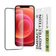 Folie de protectie Techsuit 111D Full Cover / Full Glue Glass compatibil cu iPhone 12 mini, Negru