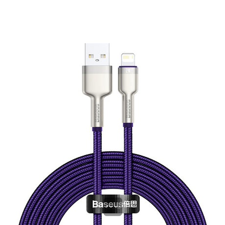 Cablu Baseus Cafule Series Metal (CALJK-B05), USB to Lightning 2.4A, 2m, Mov