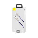 Cablu Baseus Cafule Series Metal (CALJK-B05), USB to Lightning 2.4A, 2m, Mov