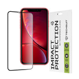 Folie sticlă Techsuit pentru iPhone 11 / iPhone XR, neagră