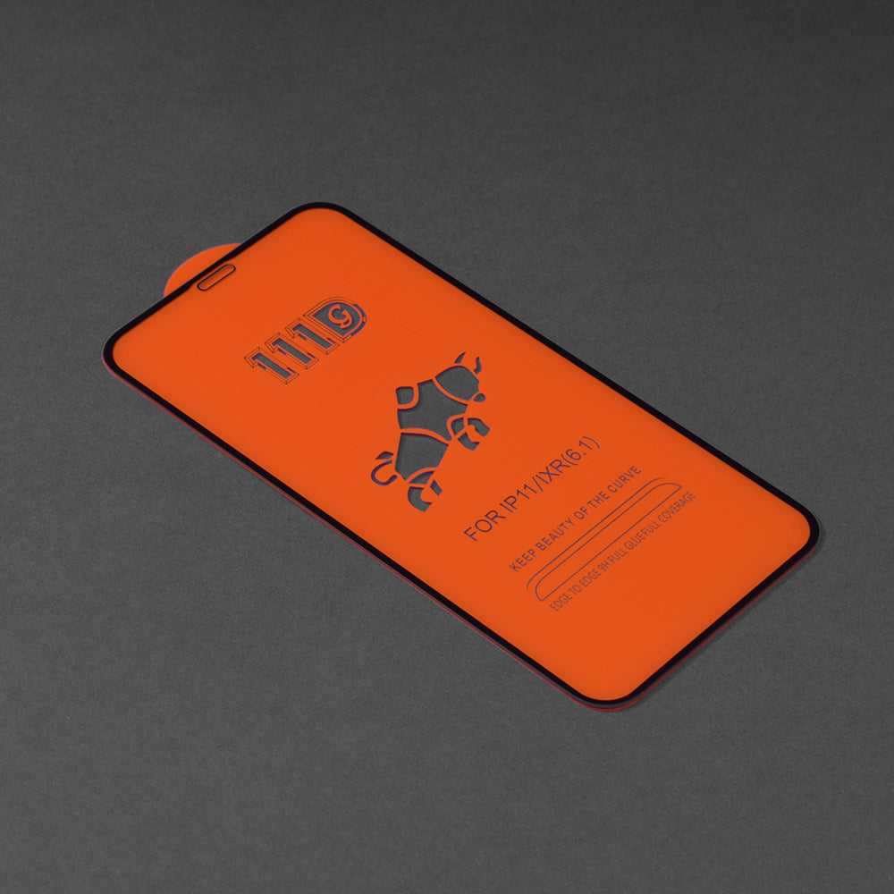 Folie sticlă Techsuit pentru iPhone 11 / iPhone XR, neagră