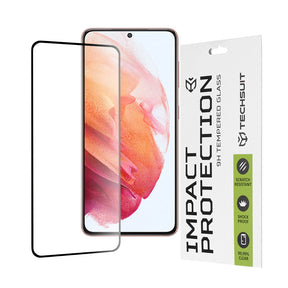 Folie sticlă Techsuit pentru Galaxy S21 5G, neagră