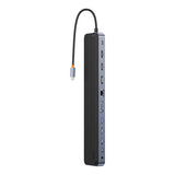 Hub Baseus EliteJoy Gen2 (WKSX030213), Type-C to HDMI x2 / USB3.0 x3 / RJ45, Negru