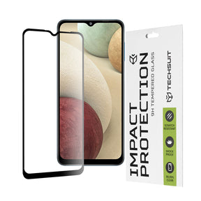 Folie de protectie Techsuit 111D Full Cover / Full Glue Glass compatibil cu Samsung Galaxy A02 / M02 / A12 / A12 Nacho / F12 / M12 / A32 5G, Negru