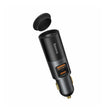 Incarcator Baseus Car Share Together (CCBT-C0G), with Cigarette Lighter Expansion, USB-A, Type-C, 120W, Gri