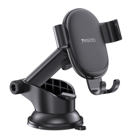 Suport Yesido (C120), Gravity Grip, Extendable Arm for Dashboard, Windshield, Negru