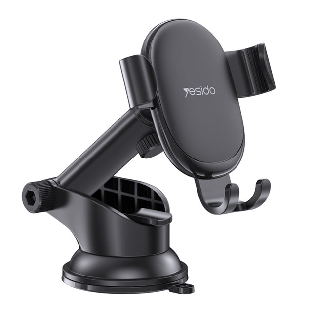 Suport Yesido (C120), Gravity Grip, Extendable Arm for Dashboard, Windshield, Negru