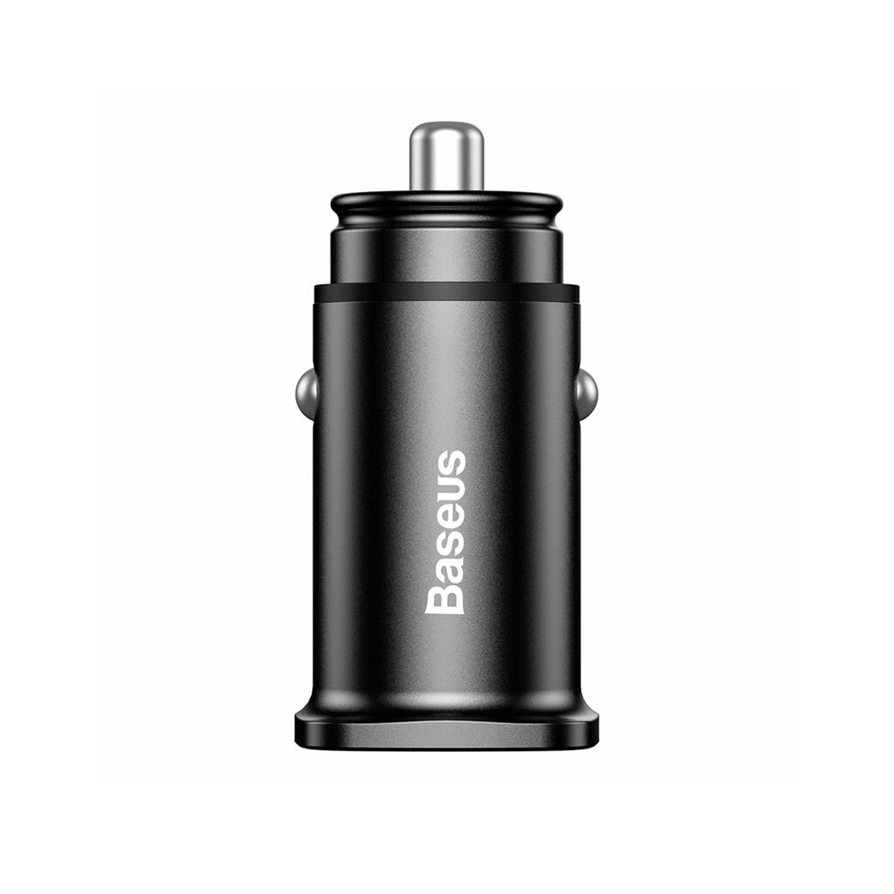 Incarcator Baseus Car Square Metal Series (CCALL-DS01), 2x USB, Quick Charge 3.0, SCP, AFC, 30W, Negru