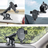 Suport Yesido (C120), Gravity Grip, Extendable Arm for Dashboard, Windshield, Negru