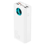 Baterie externa Baseus (P10022402223-00), 4x USB, Type-C, Lighting, Micro-USB, Fast Charge, 65W, 26800mAh, Cable USB-C, Alb