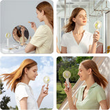 JisuLife Premium Handheld Fan Life1 Plus (FA21), Portable, Type-C, 3 Speeds, 2000mAh, Roz