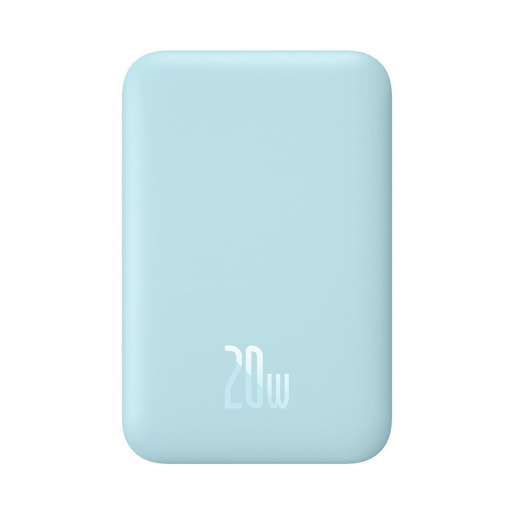 Baterie externa Baseus Mini Air (P10059002313-00), Type-C, MagSafe Charging, 20W, 6000mAh, with Cable Type-C, 30cm, Albastru
