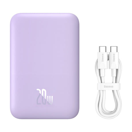 Baterie externa Baseus Mini Air (P10059002513-00), Type-C, MagSafe Charging, 20W, 6000mAh, with Cable Type-C, 30cm, Mov