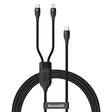 Cablu Baseus Flash Series 2in1 (CA1T2-F01), Type-C to Type-C, Lightning 100W, 1.2m, Negru