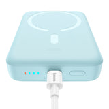 Baterie externa Baseus Mini (PPCX110203), USB-C, MagSafe, 10000mAh, 30W, with Cable Type-C, 30cm, Albastru