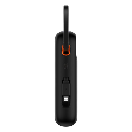 Baterie externa Baseus Qpow Pro+ (P10055002113-00), Lightning, 2x Type-C, USB, 22.5W, 20000mAh, Cable Type-C, 30cm, Negru