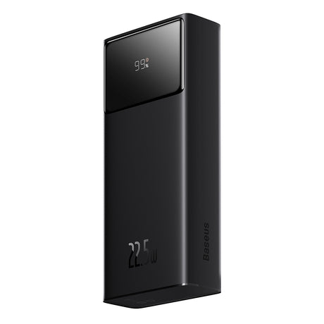 Baterie externa Baseus Star-Lord (PPXJ080001), 2x USB, Type-C, Micro-USB, 22.5W, 20000mAh, Cable Type-C, 3A, 30cm, Negru