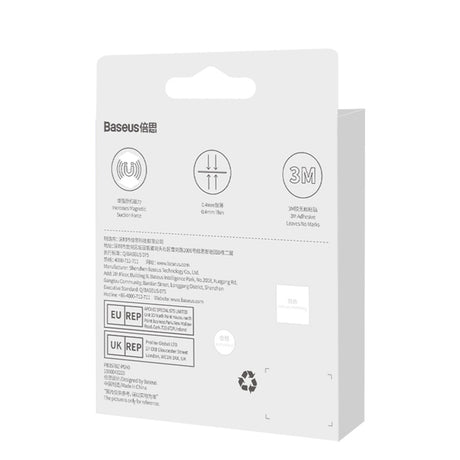 Adaptor Inel Incarcare MagSafe (set 2) - Baseus Magnetic Series (PCCH000012) - Silver