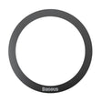 Suport Baseus (set de 2) Metal Ring Magnetic Series (PCCH000001), Universal Phone Ring for Samsung, iPhone, Negru