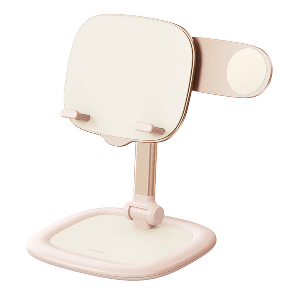 Suport Baseus Seashell (B10451501411-00), for Tablets, Phones, MagSafe, Aluminum Alloy, Roz Pastel