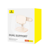 Suport Baseus Seashell (B10451501411-00), for Tablets, Phones, MagSafe, Aluminum Alloy, Roz Pastel