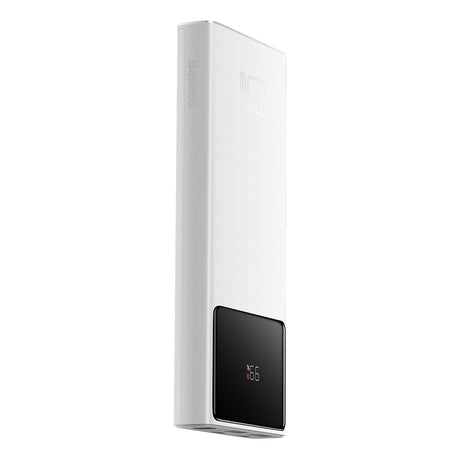 Baterie externa Baseus Star-Lord (PPXJ100002), 2x USB, Type-C, Micro-USB, 22.5W, 10000mAh, Cable Type-C, 3A, 30cm, Alb