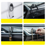 Gadget Baseus (set de 2) Car Organizer Beetle (ACGGJK-0G), for Saving Space, Multifunctional, Universal, Gri Inchis