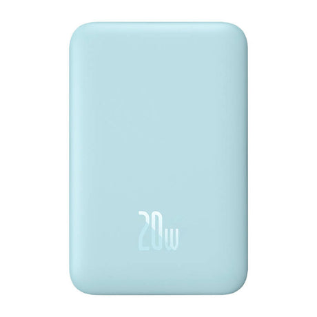 Baterie externa Baseus Magnetic Mini (PPCX110103), USB-C, MagSafe, 10000mAh, 20W, with Cable Type-C, 3A, 30cm, Bleu