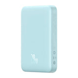 Baterie externa Baseus Magnetic Mini (PPCX110103), USB-C, MagSafe, 10000mAh, 20W, with Cable Type-C, 3A, 30cm, Bleu