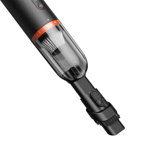 Baseus Cordless Car Vacuum Cleaner A2 Pro (VCAQ040001), 6000Pa, 80W, 2000mAh, Type-C, 120ml Dust Bin, HEPA Filter, Negru