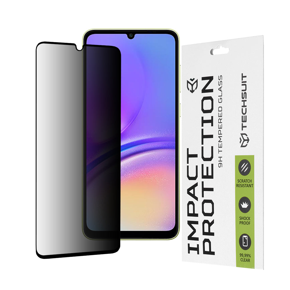 Folie de protectie Techsuit 111D Privacy Full Glue compatibil cu Samsung Galaxy A05 / A05s, Negru