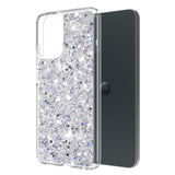 Husa de protectie Techsuit Sparkly Glitter compatibil cu Motorola Moto G14, Alb