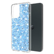 Husa de protectie Techsuit Sparkly Glitter compatibil cu Motorola Moto G34 / Moto G45, Albastru