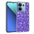 Husa de protectie Techsuit Sparkly Glitter compatibil cu Xiaomi Redmi Note 13 4G, Mov