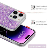 Husa de protectie Techsuit Sparkly Glitter compatibil cu Xiaomi Redmi Note 13 4G, Albastru