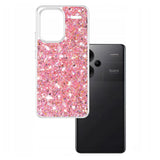 Husa de protectie Techsuit Sparkly Glitter compatibil cu Xiaomi Redmi Note 13 Pro+ 5G, Roz
