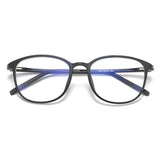Techsuit Anti-Blue Light Glasses Reflex PC (F2822), Round, Nisipiu Black