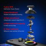 Accesoriu gaming Techsuit Wireless Controller (BSP-D8 Pro), for Phones, Tablets (Android, iOS, PS4), Bluetooth, RGB Lights, 400mAh, Negru